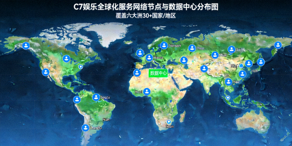 C7娱乐全球化服务网络节点与数据中心分布图