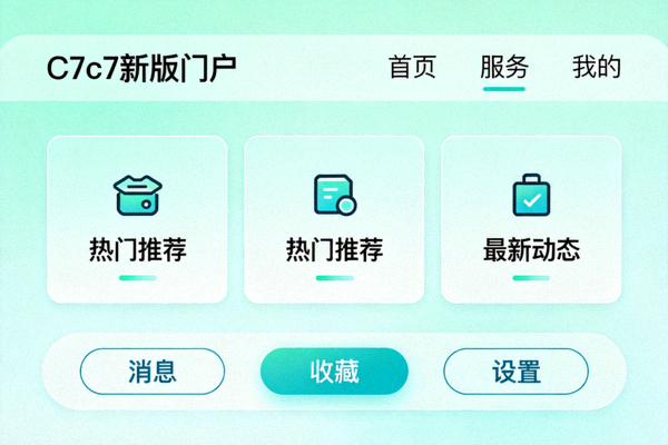 C7c7新版门户清新直观的用户界面设计展示